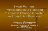 AN INVESTIGATION OF CLIMATE CHANGE ADAPTATION STRATEGIES AND INNOVATION OF SWAZI FARMERS