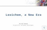 Jcup 3 (2012) Presentation: Lexichem, a new Era.  By Ed Cannon