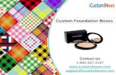 Custom foundation boxes