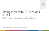 Doing more with Queries & Rules - Doing More With Social