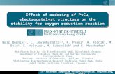 Effect of ordering of PtCu3 electrocatalyst structure on the stability for oxygen reduction reaction
