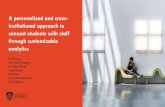 A personalized and cross institutional approach to connect students with staff through customisable analytics