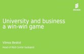 Vilmos Beskid:  University and business: a win-win game