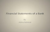 Financial statements of bank