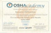 OCCUPATIONAL SAFETY & HEALTH SPECIALIST