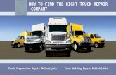Find truck repair company