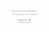Lecture 05:Advanced Project Management   PM Processes and Framework