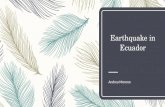 Earthquake in ecuador