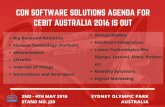 CDN Software Solutions Agenda for CeBIT Australia 2016 is Out