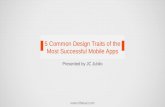 5 common design traits of the most successful mobile apps