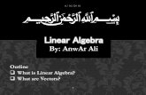 Linear algebra and Vector