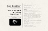 Ron Lechler - Résumé