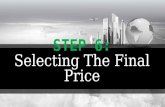 Selecting The Final Price by Kotler and Keller