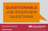Questionable Job Interview Questions