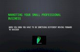 Marketing your small professional business - UK SMB's