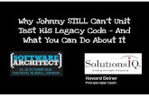 Why Johnny STILL Can't Unit Test His Legacy Code - And What You Can Do About It