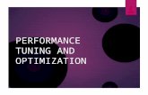 Performance tuning and optimization on client server