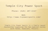 Temple City Power Sport- Get Your Favorite Bikes