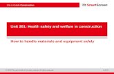 201 Health, safety and welfare in construction