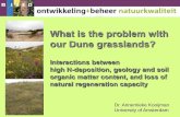 What is the problem with our dune grasslands
