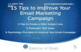 15 Tips to Improve Your Email Marketing Campaign