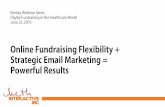 Online Fundraising Flexibility + Strategic Email Marketing = Powerful Results