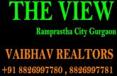 Ramprastha The View 3 BHK Apartment at the higher floor for sale Sec 37D GGN Call 8826997781