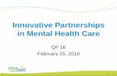 Innovative Partnerships in Mental Health Care