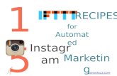 15 ifttt recipes for automated instagram marketing