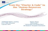 From the Charter & Code to the Human Resources Strategy - Euraxess Rights meeting at F.R.S.-FNRS, 7 January 2010