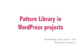 Pattern Library in WordPress projects