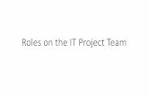 4 roles on the it project team