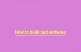 Agile crash course - how to build bad software