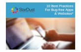 10 Best Practices for bug-free Apps & Websites