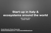 Start-ups in Italy and ecosystems around the world (v. 2016 ita)