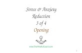Stress & Anxiety Reduction - 3 of 4 - Mindfulness Training Online