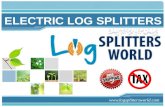 Electric log splitter