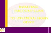 2017 TTU Intramural Basketball Table Staff Clinic