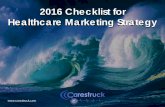Checklist for Healthcare Marketing Strategy 2016