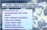 TOTAL INSTITUTION, DIVORCE  AND CHILDREN’S DAYCARE CENTERS(2014)