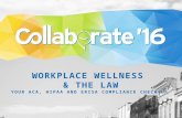 Workplace Wellness Programs & The Law: Your ACA, HIPAA and ERISA Compliance Check-Up