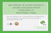 Job choices of nurses trained in private and government institutions Tamil Nadu, India