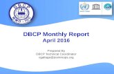 DBCP monthly report (April 2016)