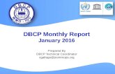 DBCP monthly report (January 2016)