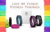 list of Fitbit Fitness Trackers