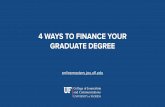 4 Ways to Finance Your Graduate Degree
