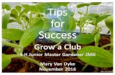 Tips for Success to Grow a 4 H Junior Master Gardener Club