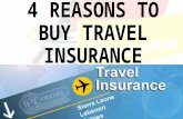 4 reasons to buy travel insurance