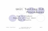 RPG Program for Unit Testing RPG