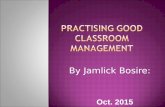 Practising good classroom management